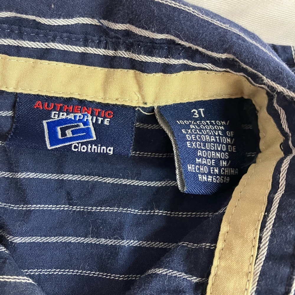 Genuine Kids Button Down Shirt Set - Blue, Gray, Brown - Picture 2 of 12